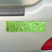 Alte ägyptische Hieroglyphen grün Autoaufkleber (Auf Auto)