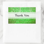 Alte ägyptische Hieroglyphen grün Rechteckiger Aufkleber (Tasche)