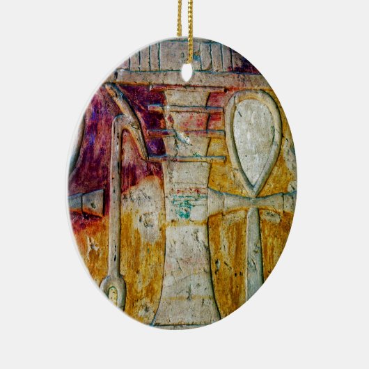 Alte ägyptische Hieroglyphen Keramikornament (Rechts)