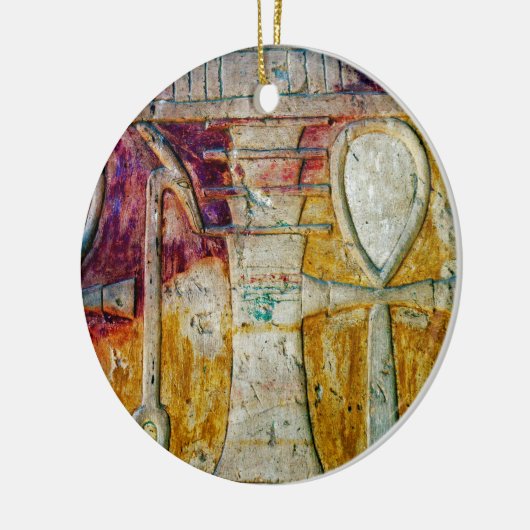 Alte ägyptische Hieroglyphen Keramikornament (Links)