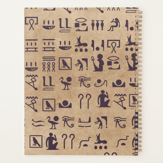 Alte ägyptische Hieroglyphen Kunst, Dichtung und M Planer (Rückseite)