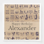 Alte ägyptische Hieroglyphen Kunst, Dichtung und M Serviette (Vorderseite)