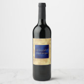 Alte ägyptische Hieroglyphen Kunst, Dichtung und M Weinetikett (Vorderseite)