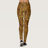 Alte ägyptische Hieroglyphen Leggings (Rückseite)
