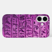 Alte ägyptische Hieroglyphen Lila iPhone 16 Fall Case-Mate iPhone Hülle (Rückseite (Horizontal))