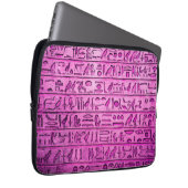 Alte ägyptische Hieroglyphen Lila Laptop-Sieb Laptopschutzhülle (Vorne Rechts)