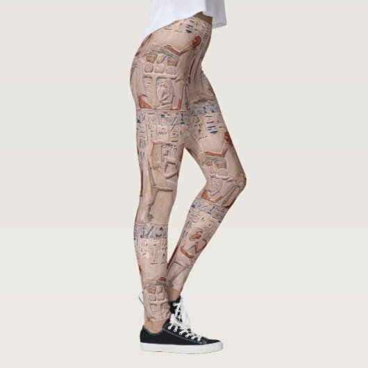 Alte ägyptische Hieroglyphen Motif Yoga Running Leggings (Rechts)