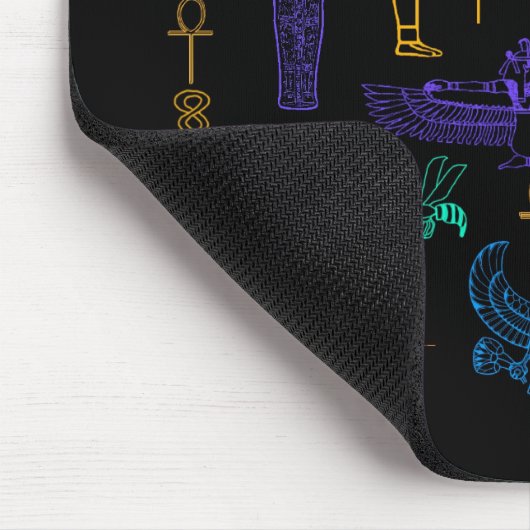 Alte ägyptische Hieroglyphen Mousepad (Ecke)