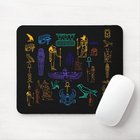 Alte ägyptische Hieroglyphen Mousepad (Mit Mouse)