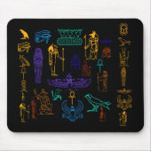 Alte ägyptische Hieroglyphen Mousepad (Vorne)