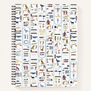 Alte ägyptische Hieroglyphen Pharao Ägypten Kunst Notizblock