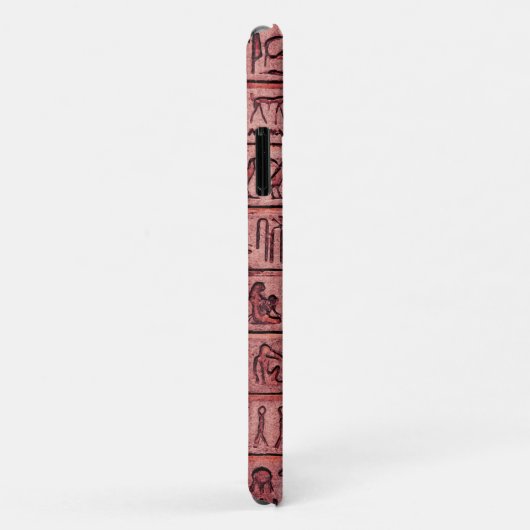 Alte ägyptische Hieroglyphen - Red iPhone Case (Hinten/Rechts)