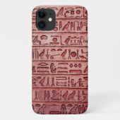 Alte ägyptische Hieroglyphen - Red iPhone Case (Rückseite)