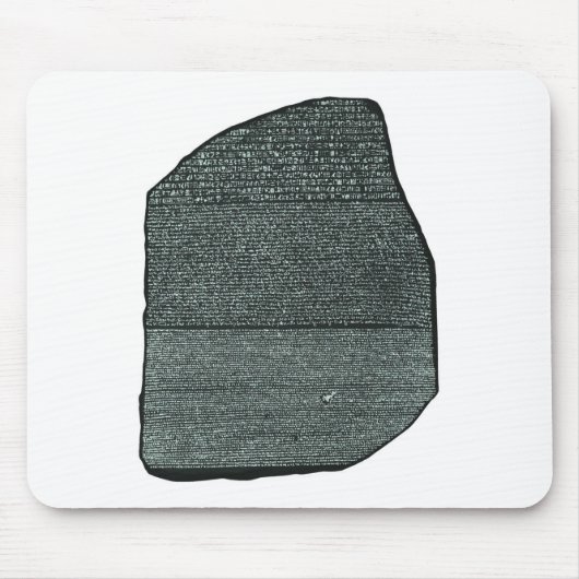 Alte ägyptische Hieroglyphen Rosetta Steins Mousepad (Vorne)
