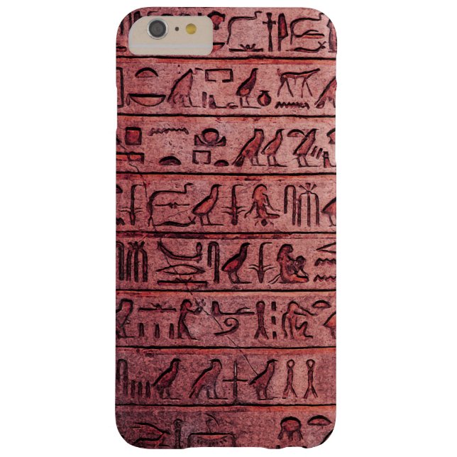 Alte ägyptische Hieroglyphen rot Case-Mate iPhone Hülle (Rückseite)