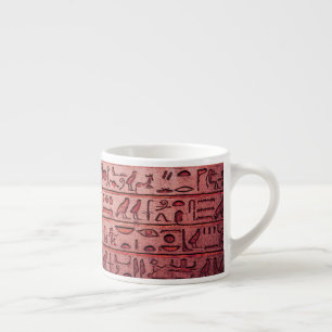 Alte ägyptische Hieroglyphen Rote Spezialität Tass Espressotasse