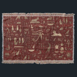 Alte ägyptische Hieroglyphen rotes Leder und Gold Decke<br><div class="desc">Alte ägyptische Hieroglyphen - rotes Leder und Gold</div>