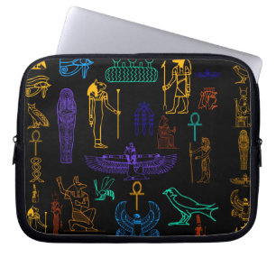 Alte ägyptische Hieroglyphen & Symbole Laptopschutzhülle