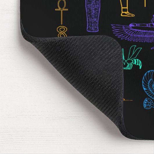 Alte ägyptische Hieroglyphen & Symbole Mousepad (Ecke)