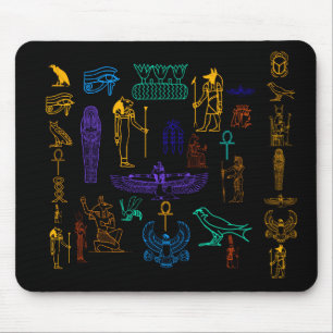 Alte ägyptische Hieroglyphen & Symbole Mousepad