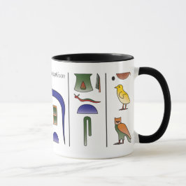 Alte ägyptische Hieroglyphen-Tasse Tasse
