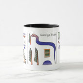 Alte ägyptische Hieroglyphen-Tasse Tasse (Zentrum)