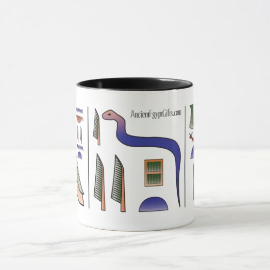 Alte ägyptische Hieroglyphen-Tasse Tasse (Zentrum)