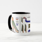 Alte ägyptische Hieroglyphen-Tasse Tasse (Vorderseite Links)