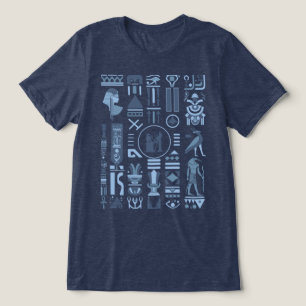 Alte ägyptische Hieroglyphen Tri-Blend-Shirt Tri-Blend Shirt