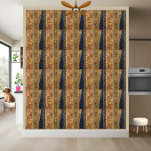 Alte ägyptische Hieroglyphen und geometrische Lini Fliese