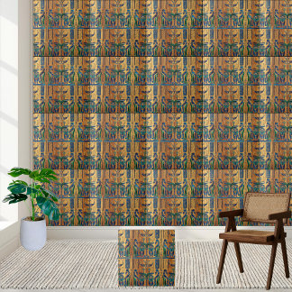 Alte ägyptische Hieroglyphen und Gottheiten Tile Fliese