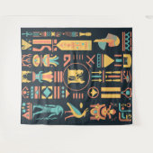 Alte ägyptische Hieroglyphen Wandteppich (Vorderseite (Horizontal))
