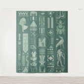 Alte ägyptische Hieroglyphen Wandteppich (Vorderseite)