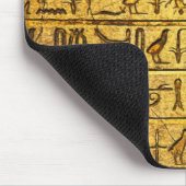 Alte ägyptische Hieroglyphen Yellow Mouse Pad Mousepad (Ecke)