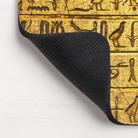 Alte ägyptische Hieroglyphen Yellow Mouse Pad Mousepad (Ecke)