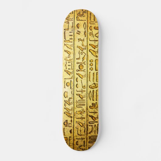 Alte ägyptische Hieroglyphen-Yellow-Skateboard Skateboard (Vorderseite)
