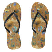 Alte ägyptische Hieroglyphie-Muster Hieroglyphi Badesandalen (Fußbett)