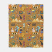 Alte ägyptische Hieroglyphie-Muster Hieroglyphi Fleecedecke (Vorderseite)