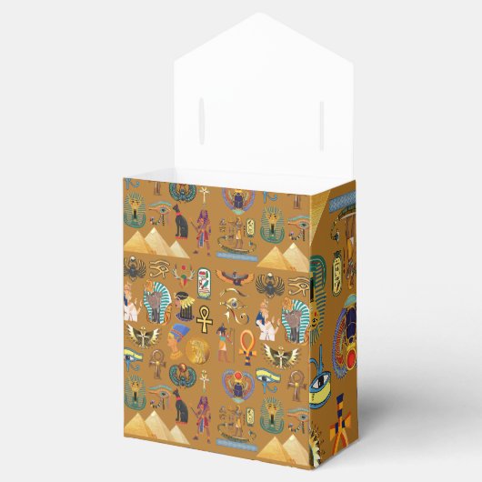 Alte ägyptische Hieroglyphie-Muster Hieroglyphi Geschenkschachtel (Geöffnet)