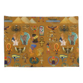 Alte ägyptische Hieroglyphie-Muster Hieroglyphi Kissenbezug (Rückseite-Rechts)