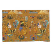 Alte ägyptische Hieroglyphie-Muster Hieroglyphi Kissenbezug (Vorderseite-Rechts)