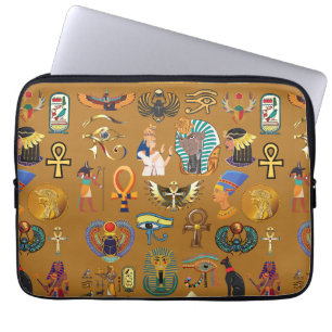 Alte ägyptische Hieroglyphie-Muster Hieroglyphi Laptopschutzhülle