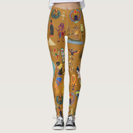 Alte ägyptische Hieroglyphie-Muster Hieroglyphi Leggings