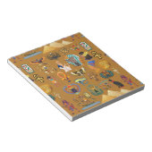 Alte ägyptische Hieroglyphie-Muster Hieroglyphi Notizblock (angewinkelt)