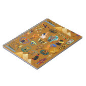 Alte ägyptische Hieroglyphie-Muster Hieroglyphi Notizblock (Linke Seite)