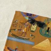 Alte ägyptische Hieroglyphie-Muster Hieroglyphi Strandtuch (Beispiel)