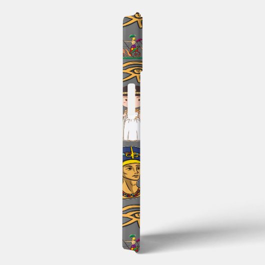 Alte ägyptische Hieroglyphie-Muster Pharao Case-Mate iPhone Hülle (Rückseite / Rechts)