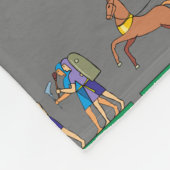 Alte ägyptische Hieroglyphie-Muster Pharao Fleecedecke (Ecke)