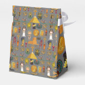 Alte ägyptische Hieroglyphie-Muster Pharao Geschenkschachtel (Rückseite)