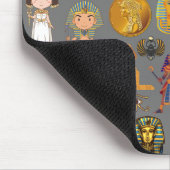 Alte ägyptische Hieroglyphie-Muster Pharao Mousepad (Ecke)